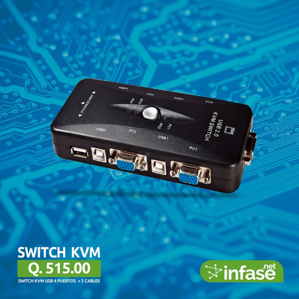 Switch Kvm 4 Puertos